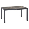 Hagebord Silva 160x90 cm aluminium HPL front