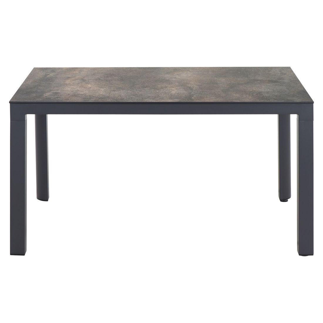 Hagebord Silva 160x90 cm aluminium HPL montert i hage
