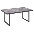 Hagebord Skate 160x95 cm aluminium HPL antrasitt forfra
