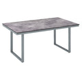 Hagebord Skate aluminium HPL 220x95 cm sølv/antrasitt forside