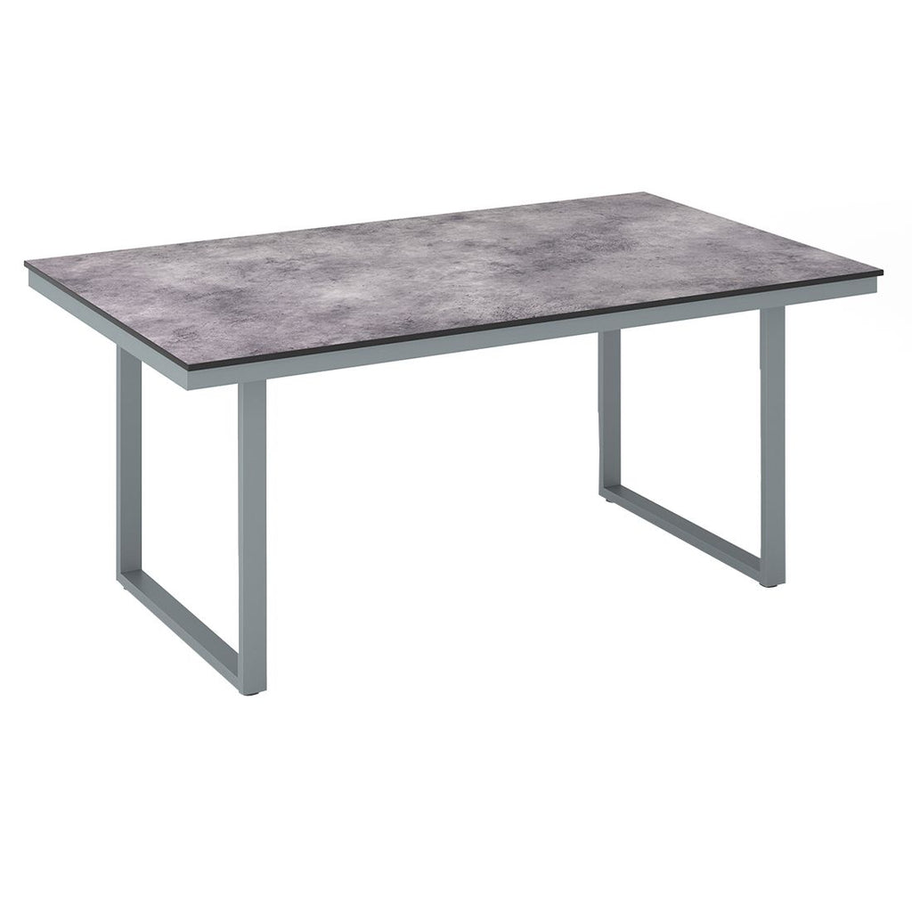 Hagebord Skate aluminium HPL 220x95 cm sølv/antrasitt forside