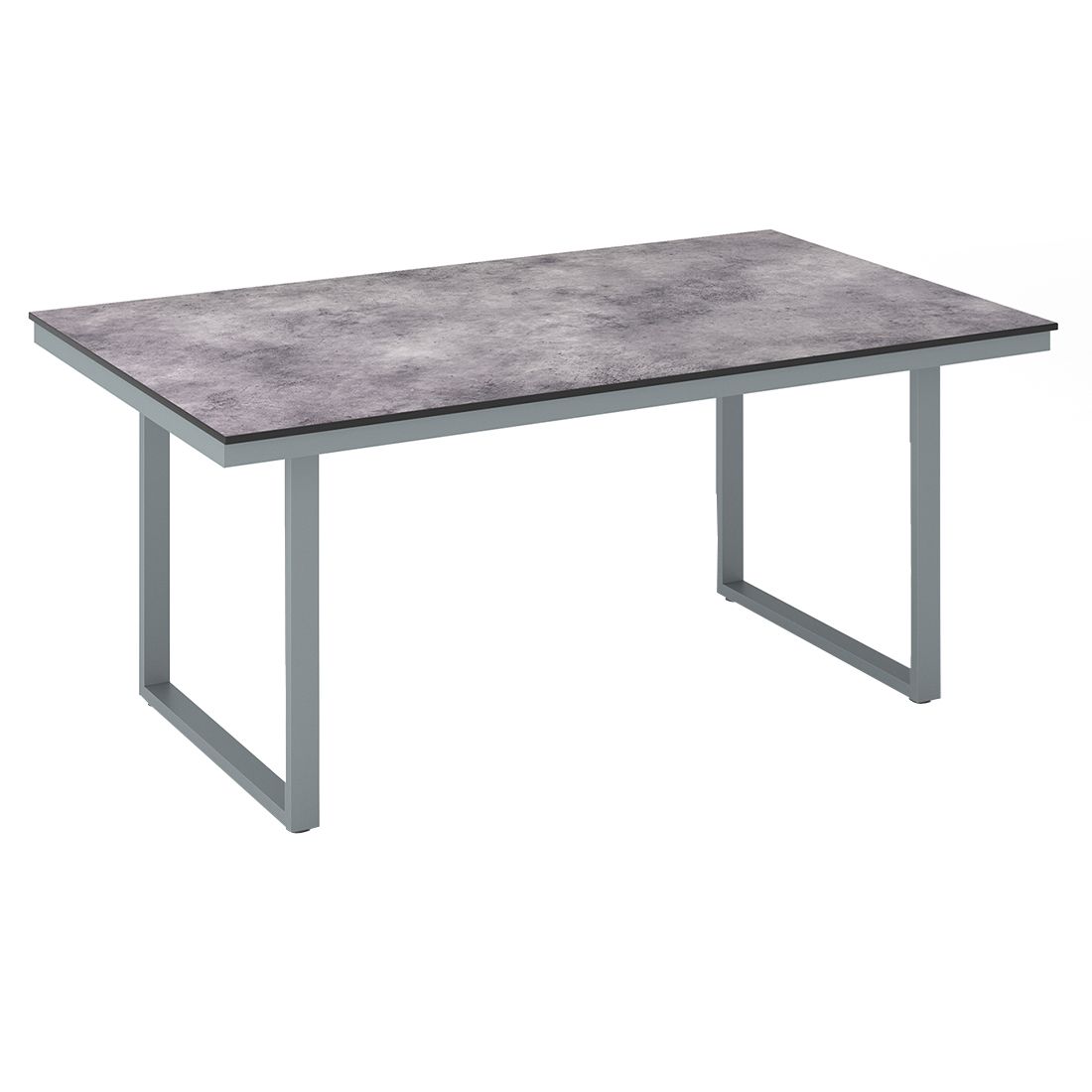 Hagebord Skate aluminium HPL 220x95 cm sølv/antrasitt forside
