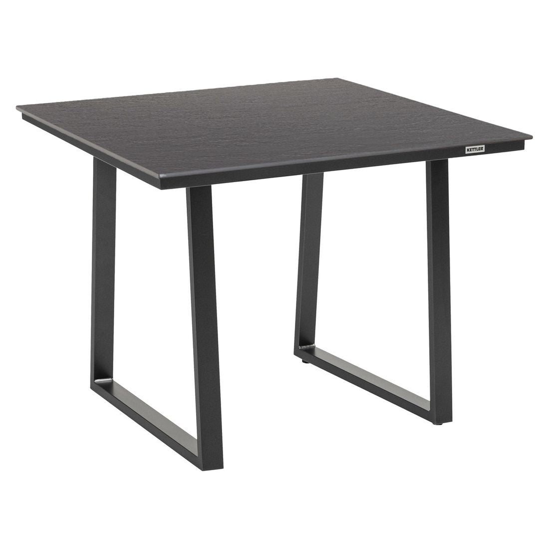 Hagebord Skate Low Dining 95x95 cm aluminium Kettalux forfra