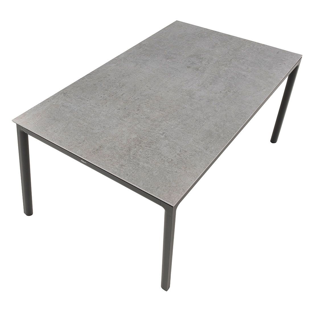 Montert Hagebord Soft aluminium/Dekton 160x100 cm - Solpuri på terrasse