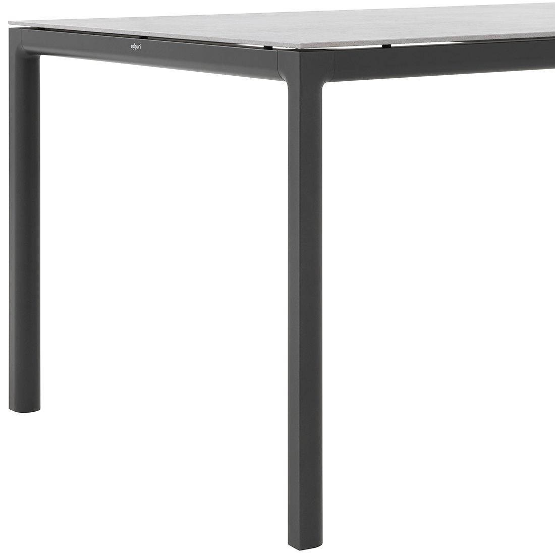 Hagebord Soft aluminium/Dekton 160x100 cm - Solpuri