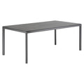 Hagebord Soft aluminium HPL 200x100 cm forfra