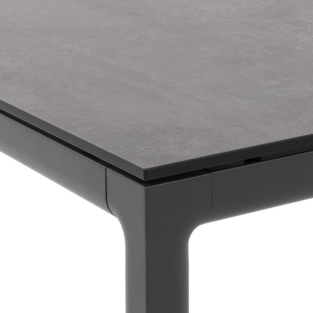 Hagebord Soft aluminium HPL 200x100 cm antrasitt i antrasittfarge