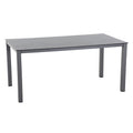 Hagebord Sola 160x90 cm aluminium HPL fra Siena Garden sett forfra