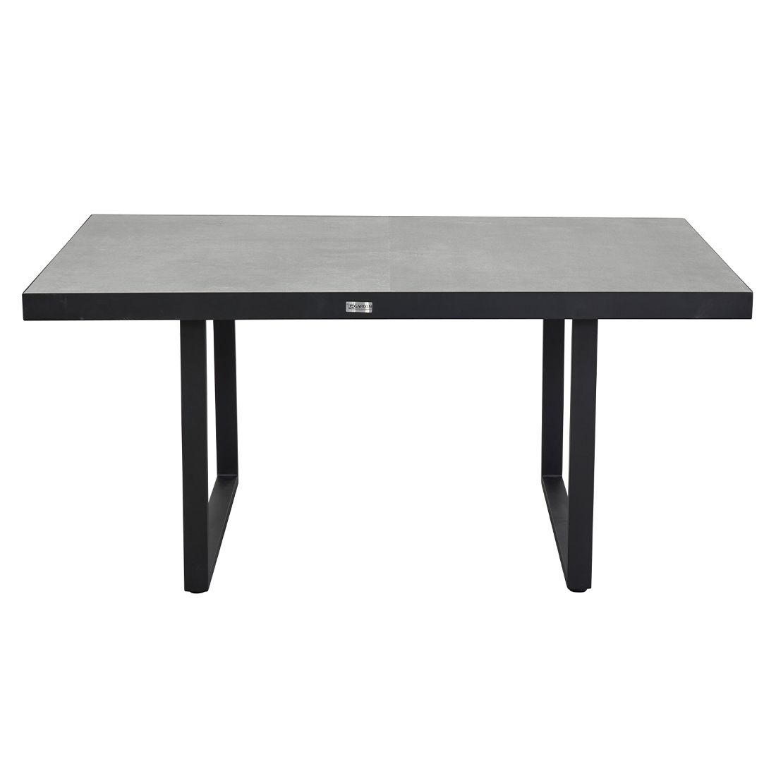 Hagebord Sondrino 140x85 cm aluminium/keramikk montert ute