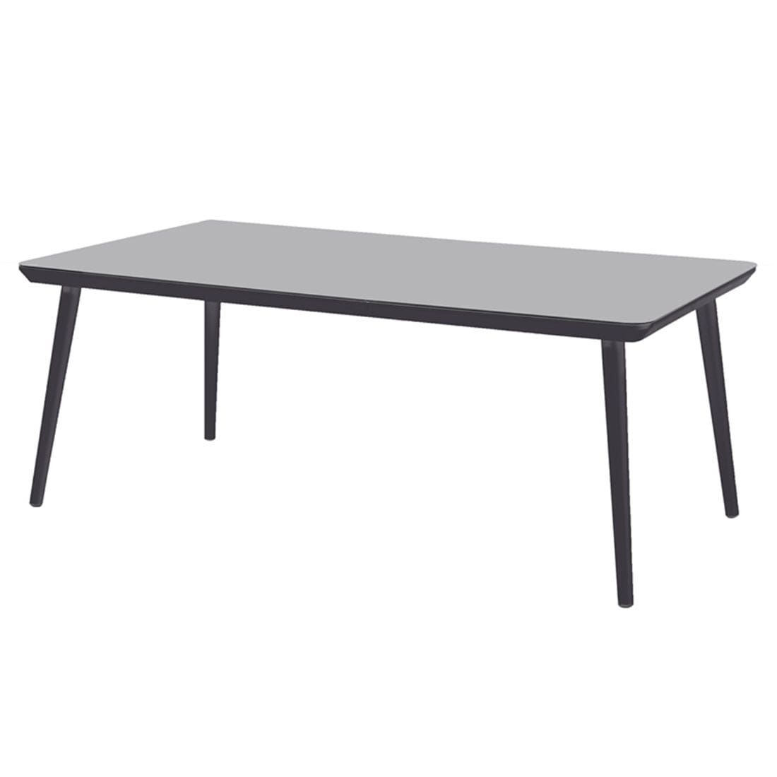 Hagebord Sophie Studio aluminium/HPL 170x100 cm Hartman forfra