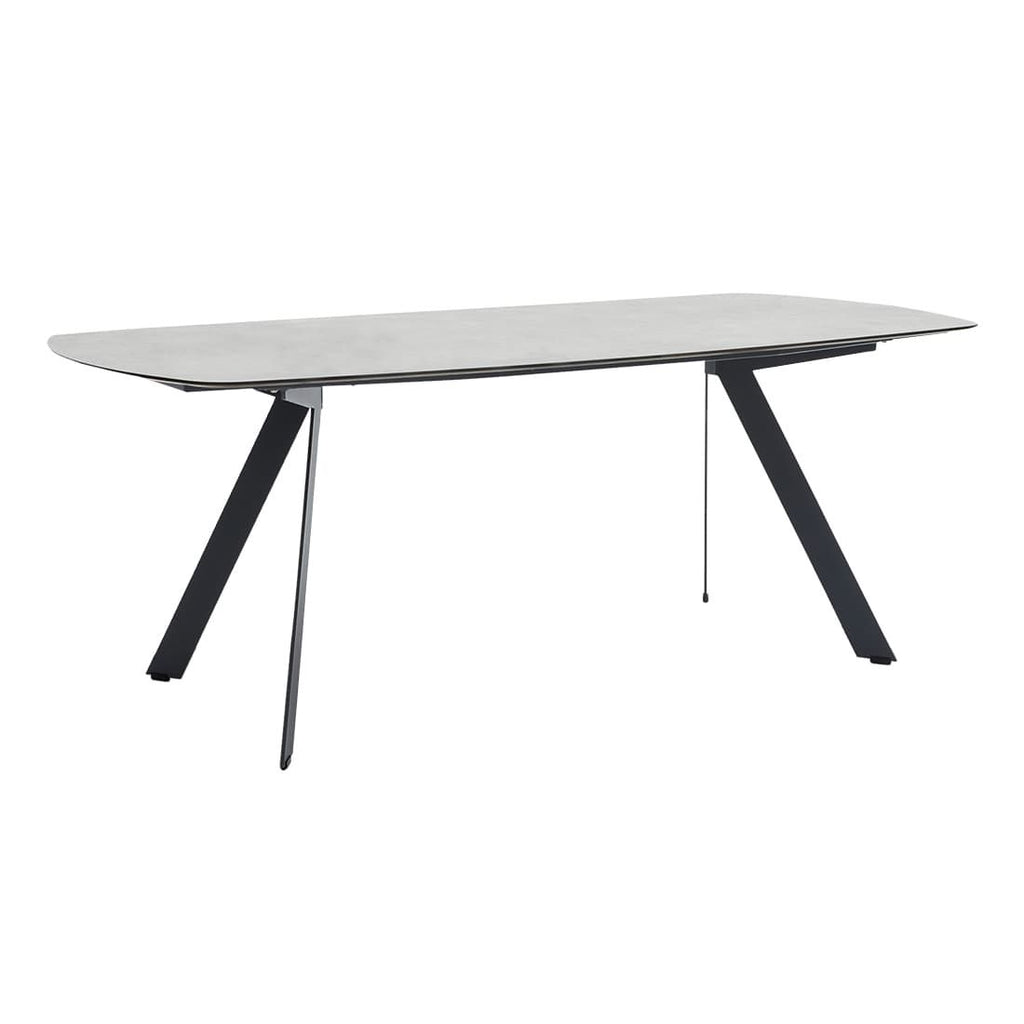 Hagebord Spanien 200x100 cm stål HPL antrasitt forfra