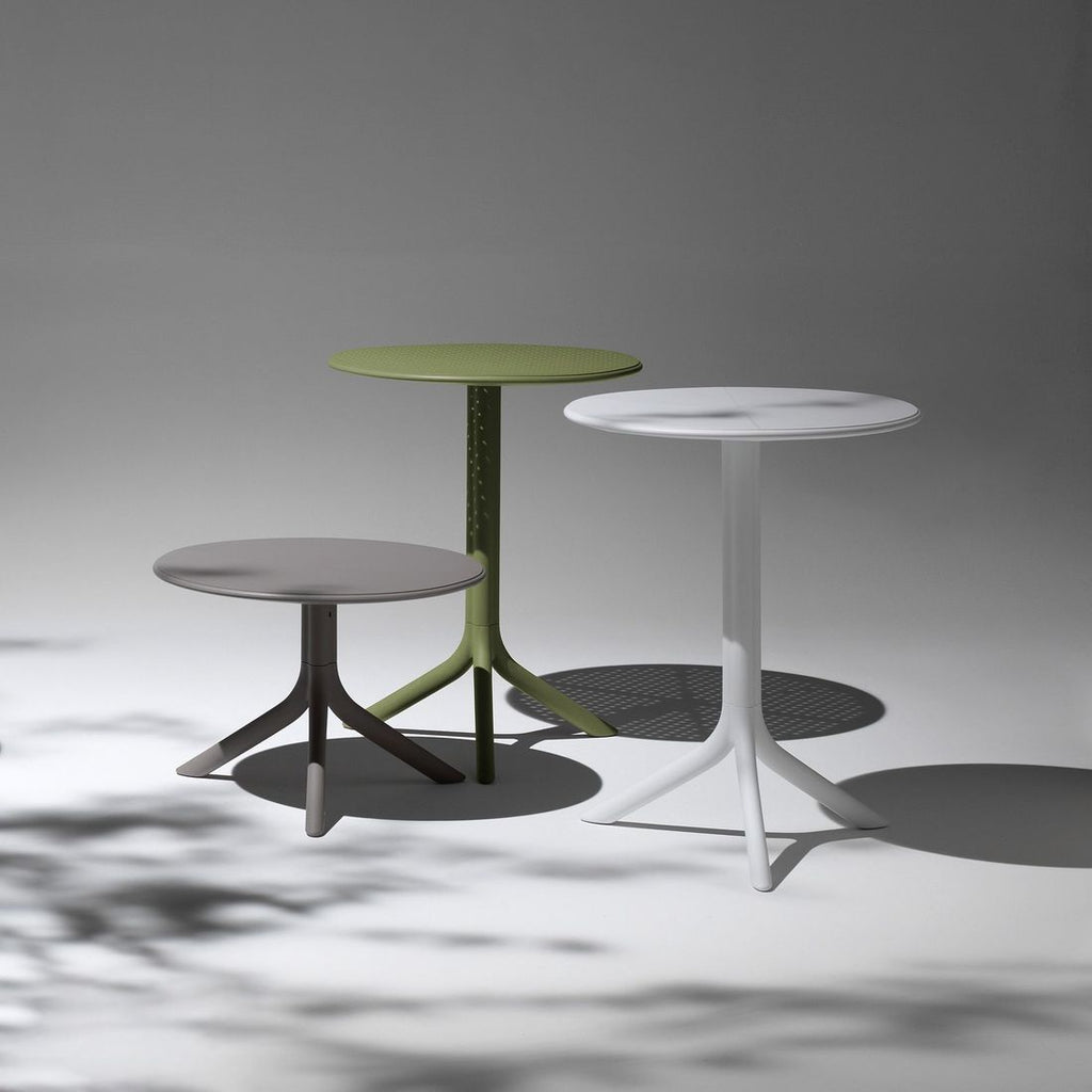Hagebord Spritz Ø60,5cm høydejusterbar plast side