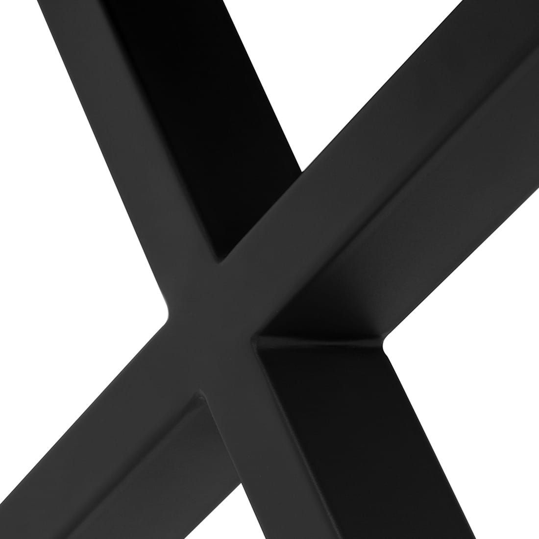 Hagebord stål og resirkulert teak 200x100 cm - OUTLIV i naturlig lys