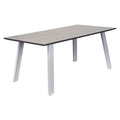 Hagebord Sunrest aluminium/glasskeramikk 180x90 cm sett forfra