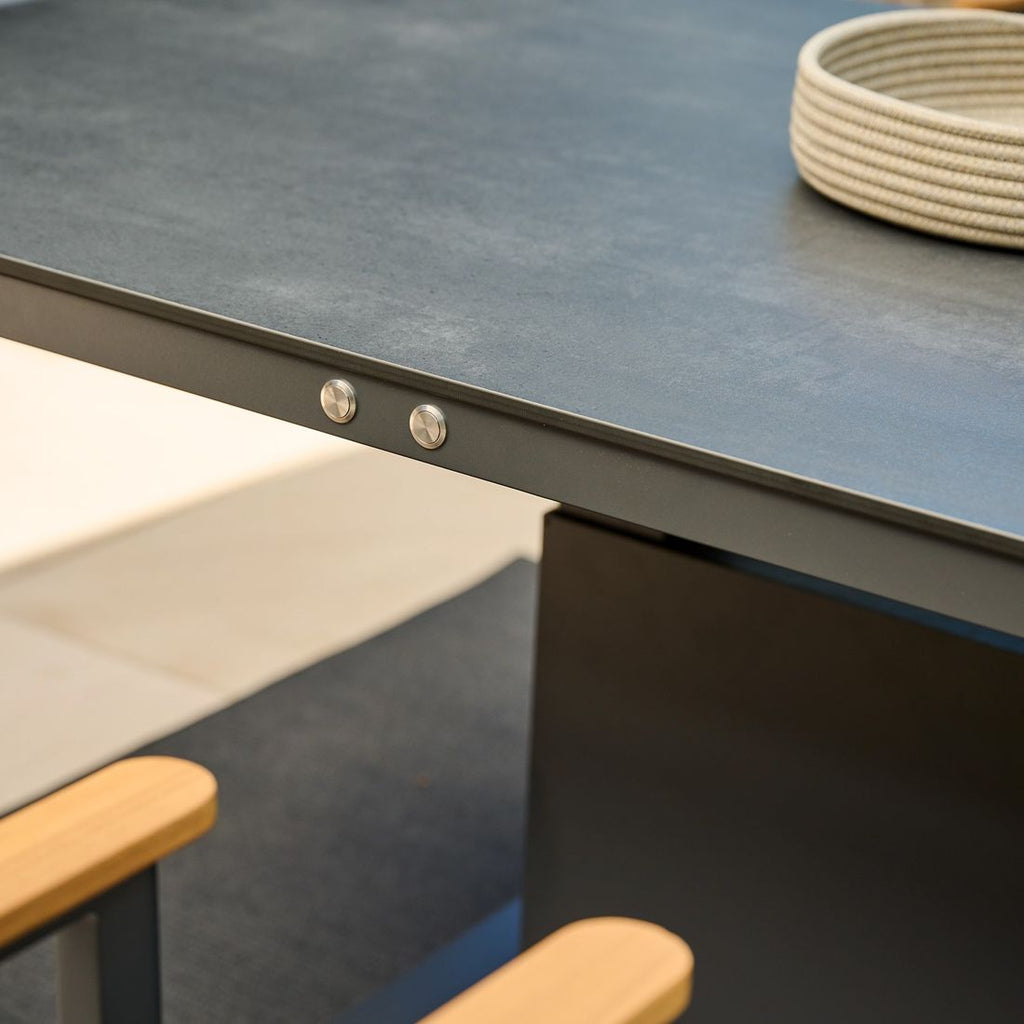 Hagebord Talina+ 220x100 cm høydejusterbar aluminium antrasittfarge