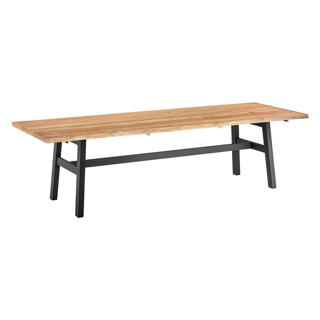Hagebord Tavo 240x95 cm aluminium/teak forfra