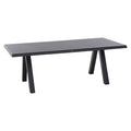 Hagebord Tirana aluminium HPL 200x100 cm forfra