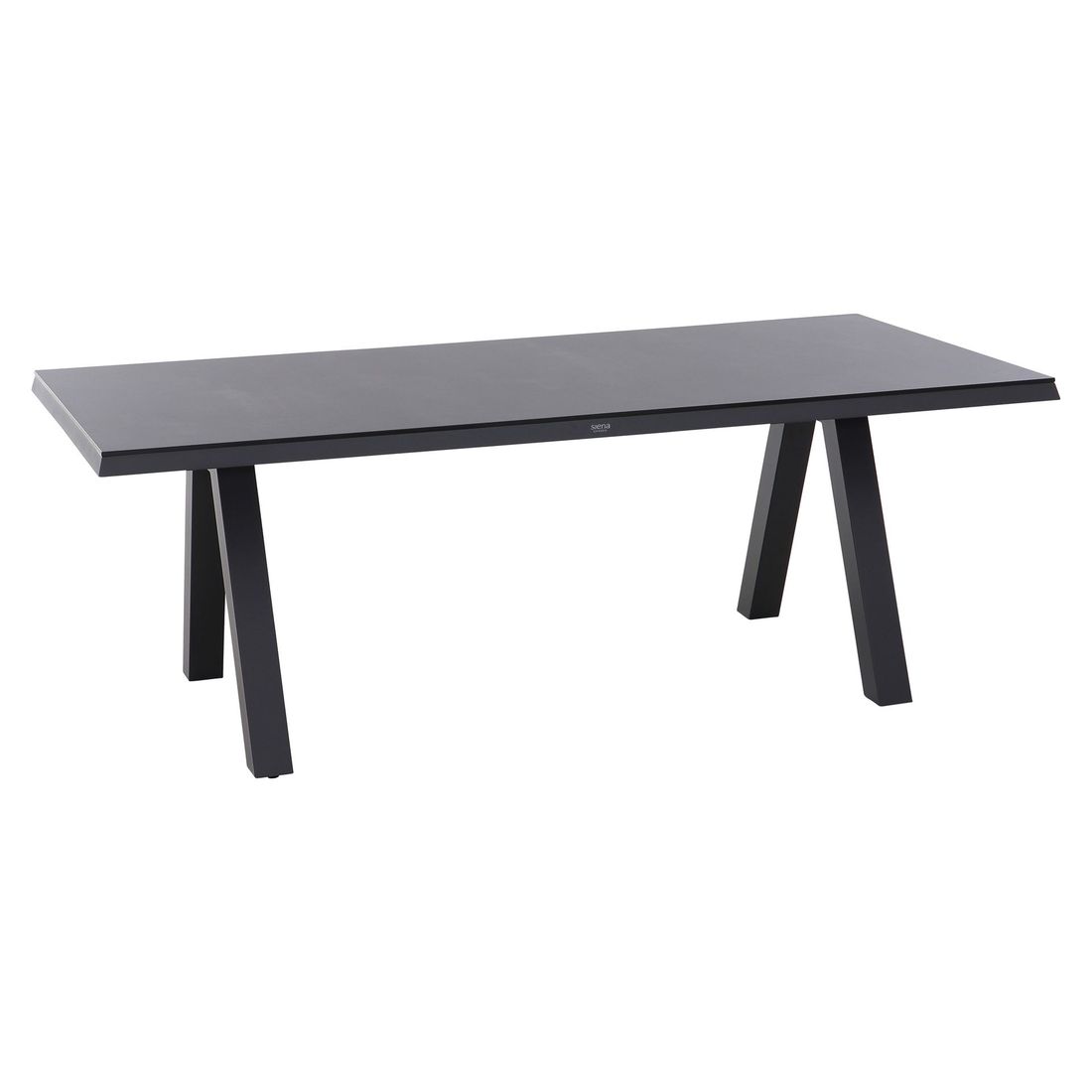 Hagebord Tirana aluminium HPL 200x100 cm forfra
