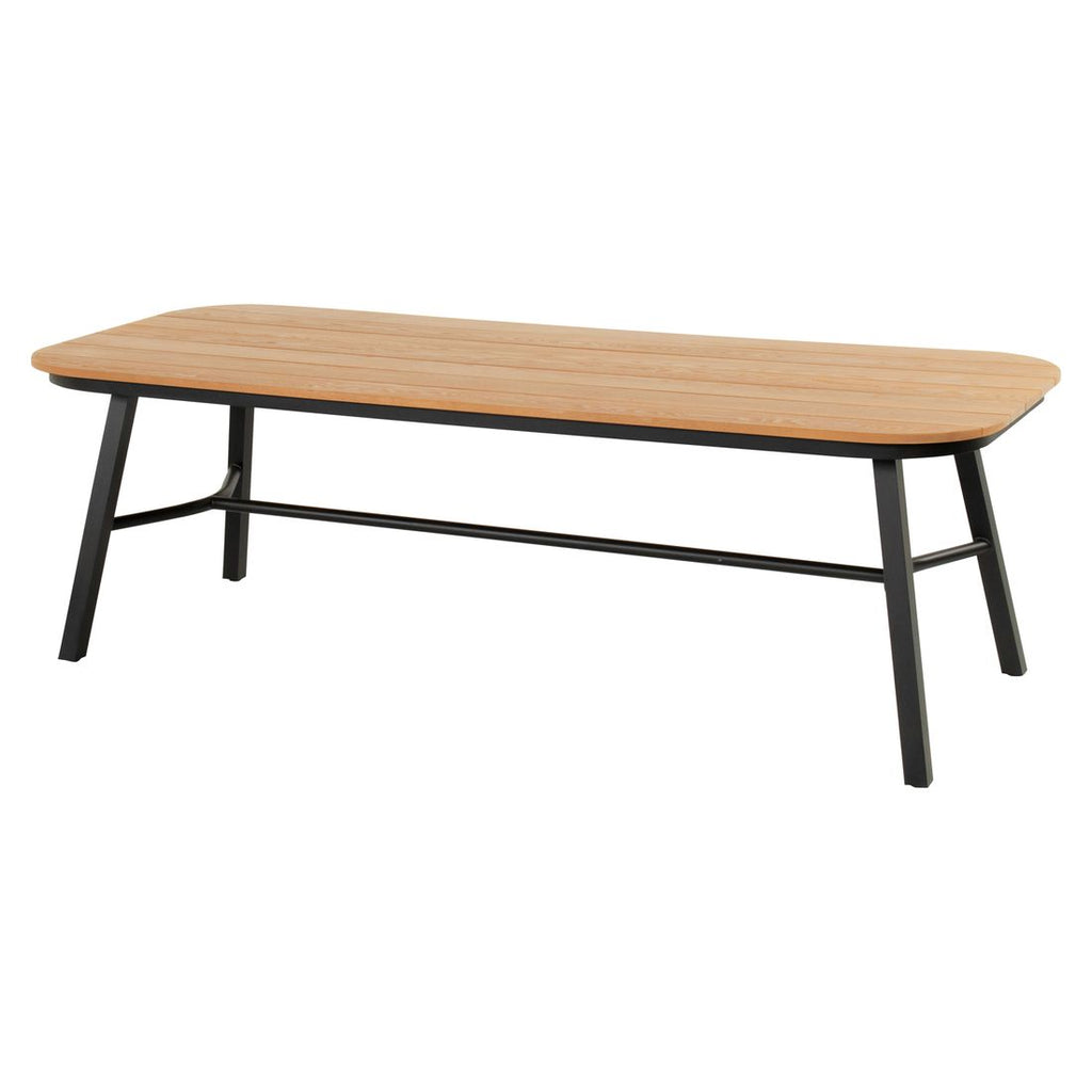 Hagebord Tubb aluminium/teak 240x100 cm - Hartman forfra