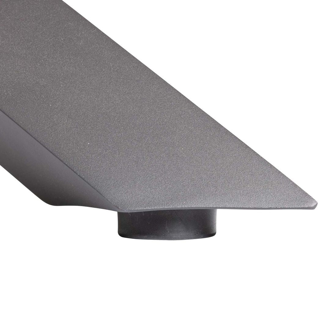 Hagebord Unicamo Ø120 cm aluminium/teak - LC Garden sett ovenfra