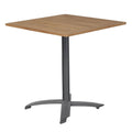 Hagebord Unicamo 70x70 cm aluminium teak forfra