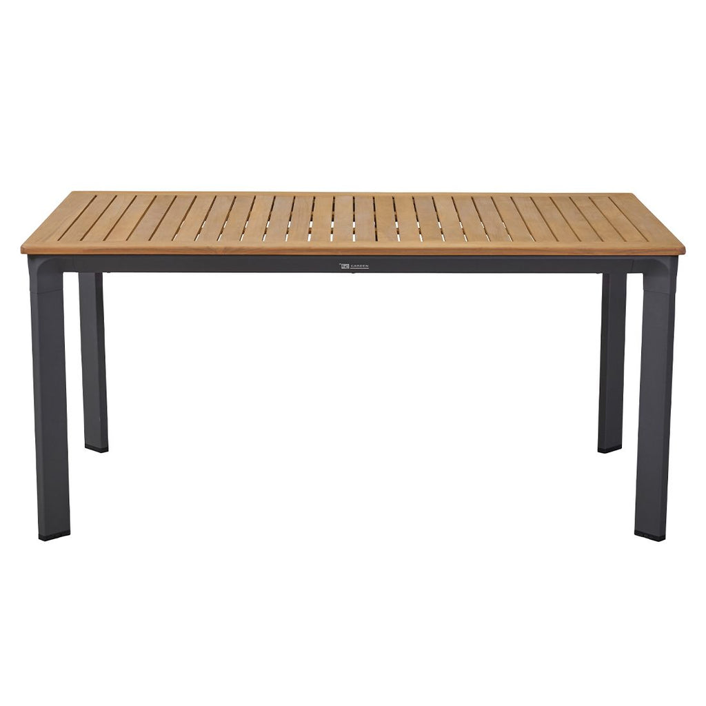 Hagebord Unicamo aluminium/teak 200x100 cm bakside