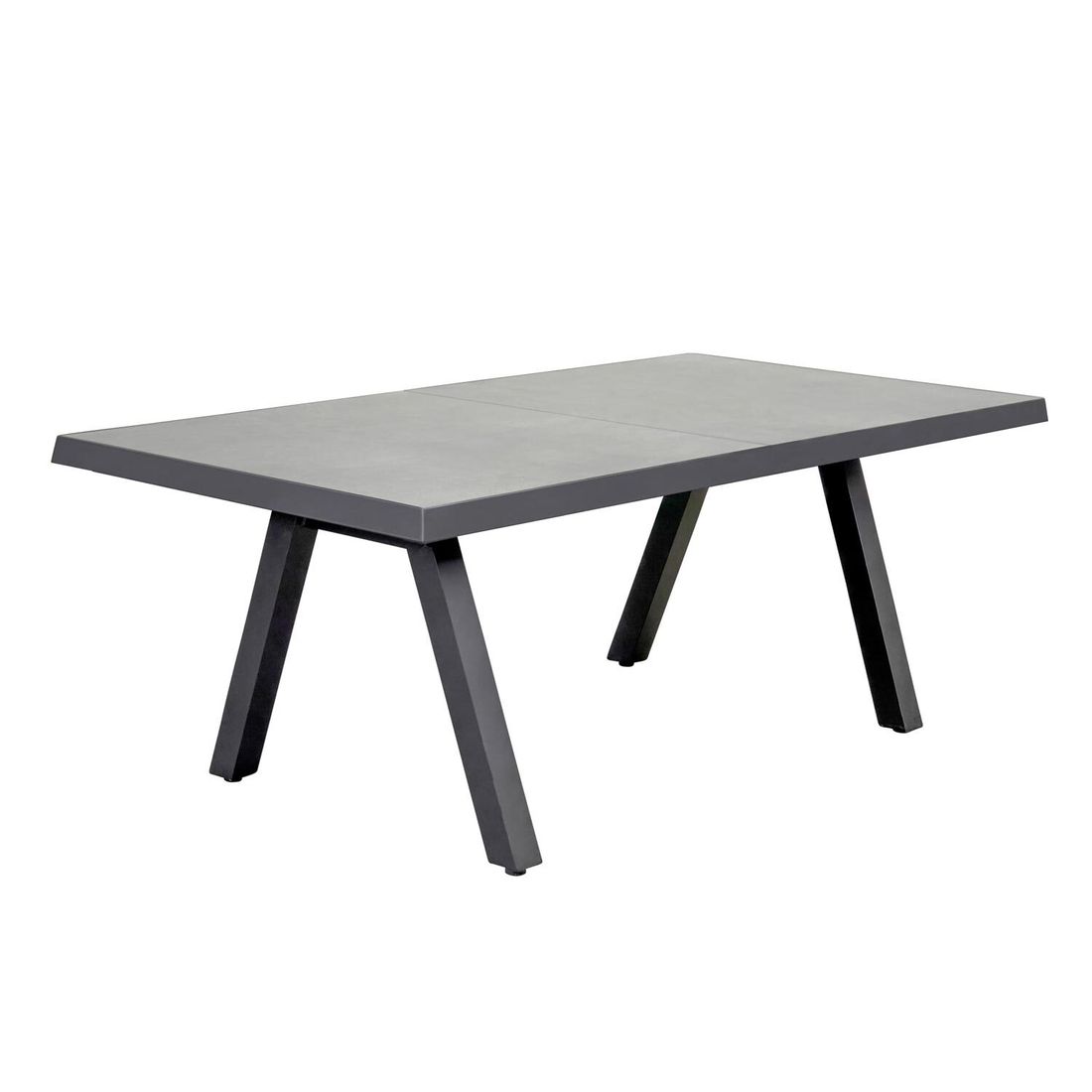 Hagebord Vivera 160x100 cm aluminium/keramikk forside