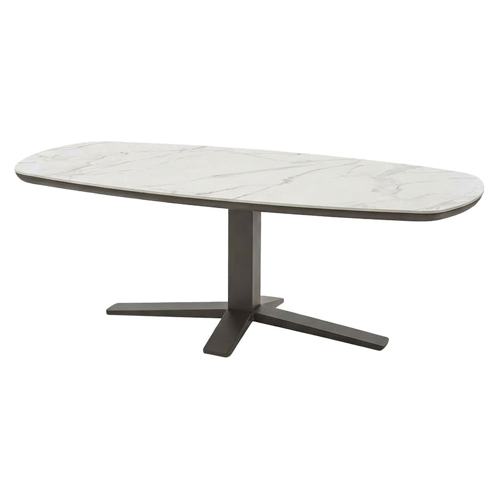 Hagebord Zanzibar aluminium og sinterstone 220x110 cm bakside