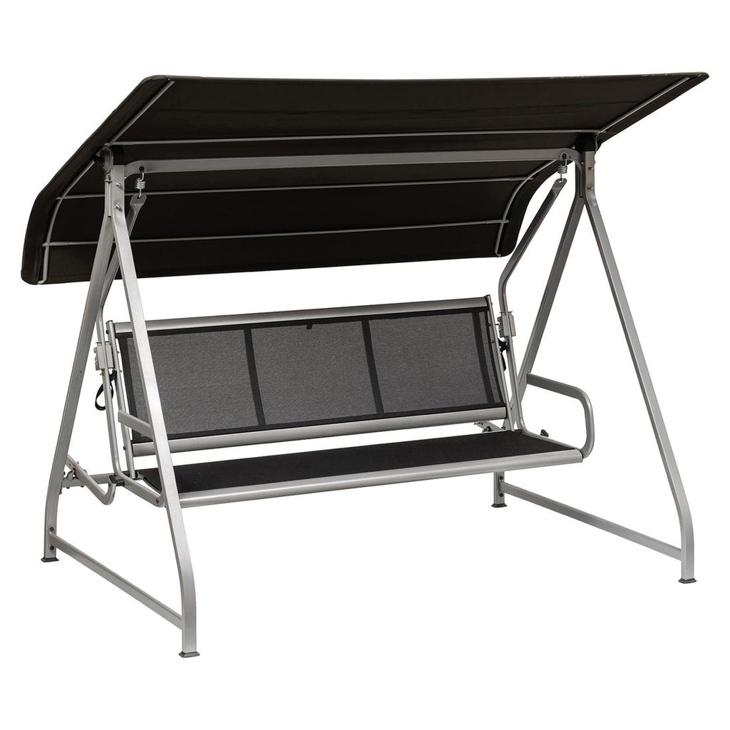 Hagehuske Paradiso aluminium/textilen 228 cm forfra