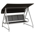 Hagehuske Paradiso aluminium/textilen 228 cm forfra