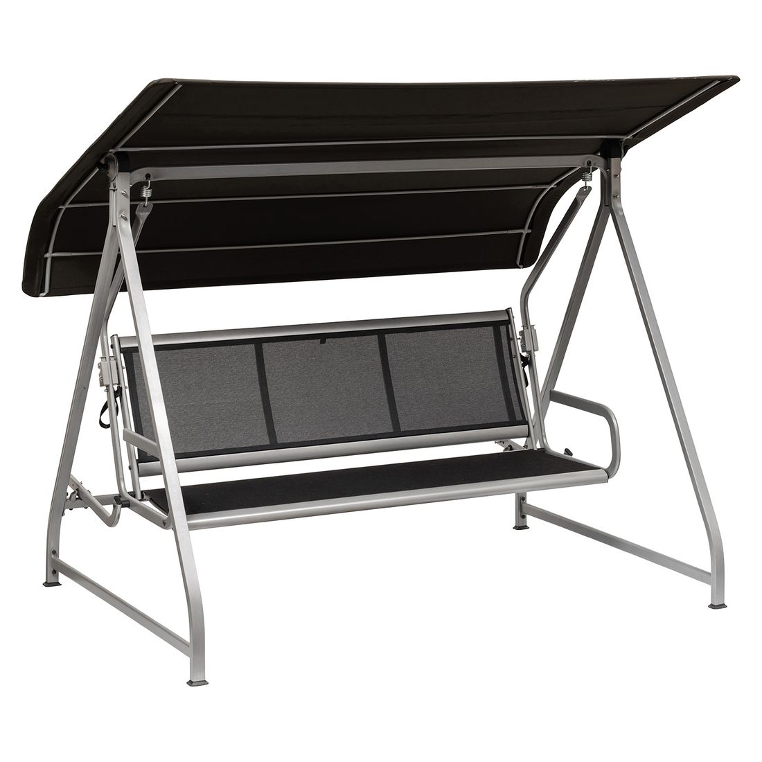 Hagehuske Paradiso aluminium/textilen 228 cm forfra