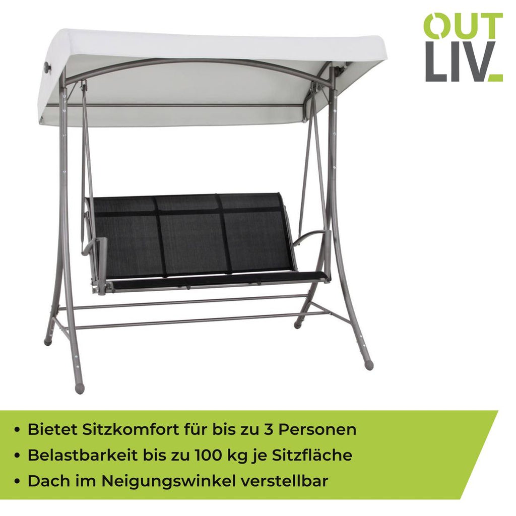 Detalj av Hagehuske Swing stål/textilen 164 cm - OUTLIV