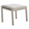 Hagekrakk 7014 aluminium med sittepute sett forfra