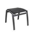Hagekrakk Alice aluminium/textilen stabelbar 54x51 cm fra Hartman sett forfra