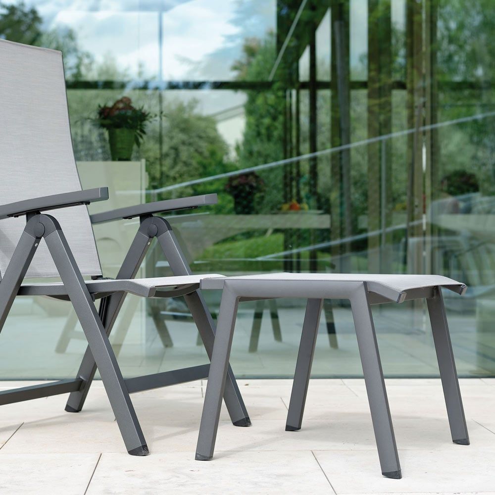 Hagekrakk Allround aluminium textilen stabelbar detalj
