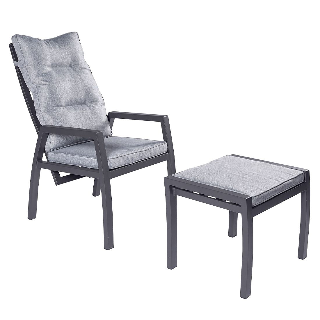 Nærbilde av sitteputen på Hagekrakk Bondino II aluminium med sittepute 60 cm