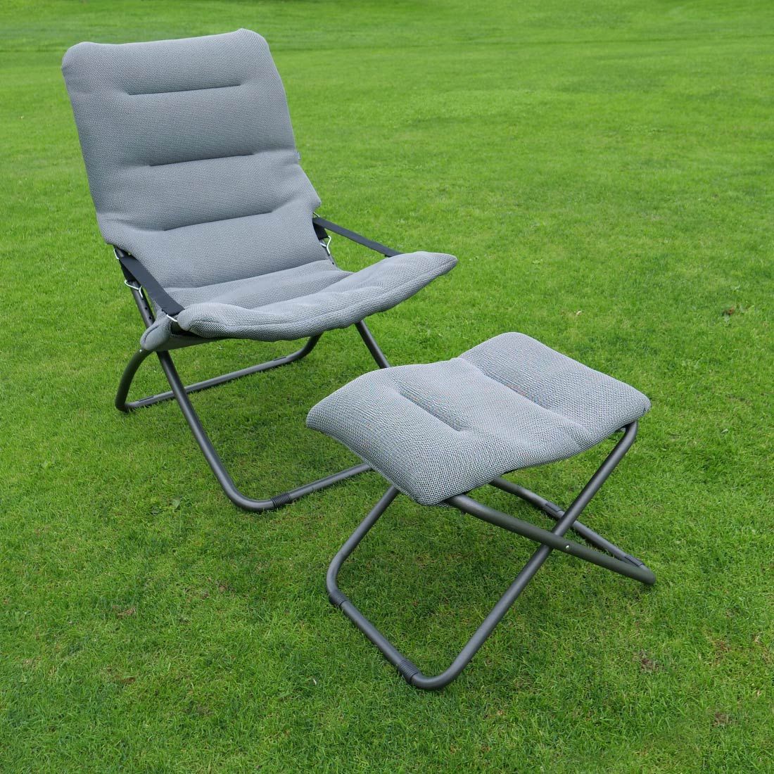 Hagekrakk Fiesta Sky Dream aluminium/textilen klappet sammen