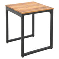Hagekrakk Floris stål/akasie 35x35 cm sett forfra