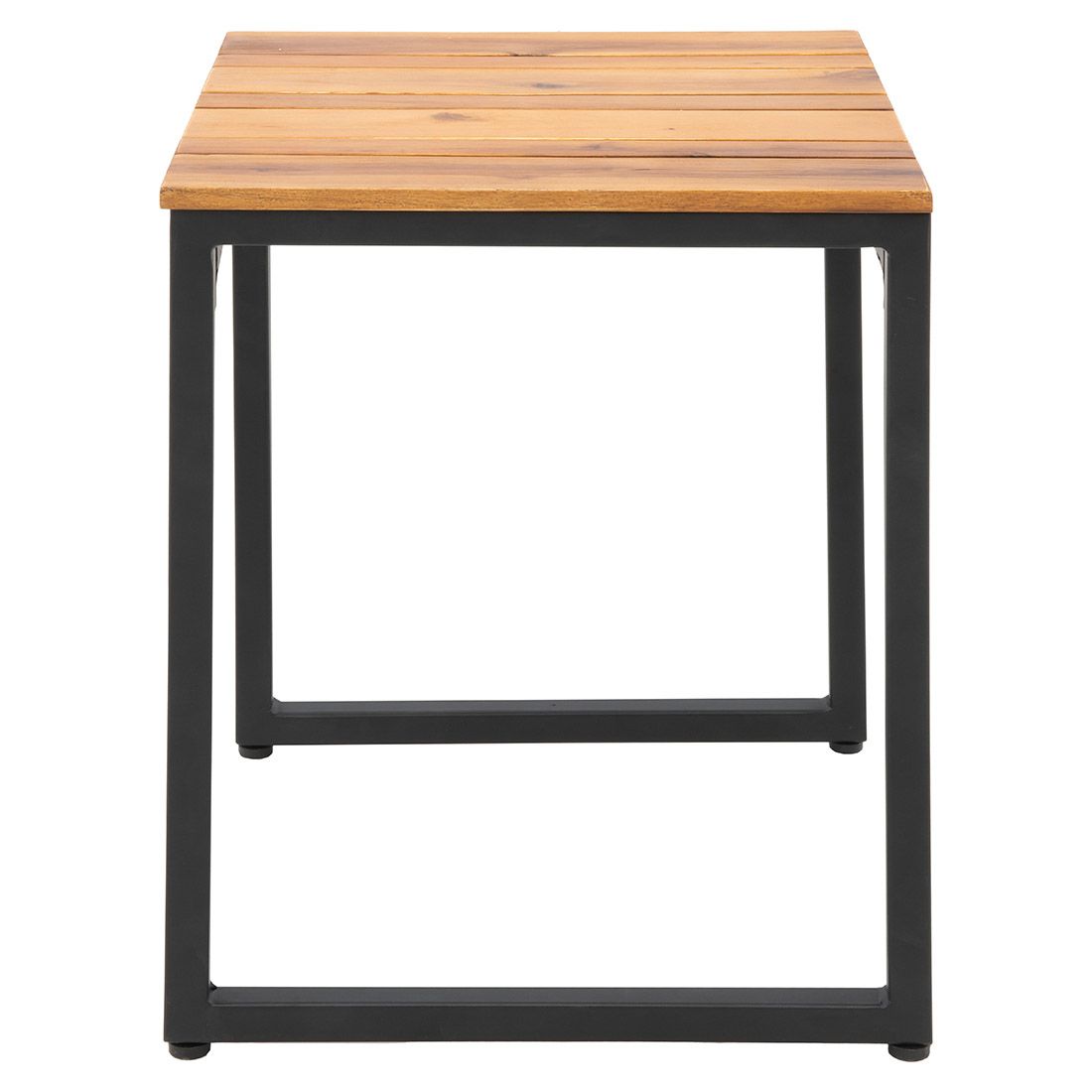 Hagekrakk Floris stål/akasie 35x35 cm sett bakfra