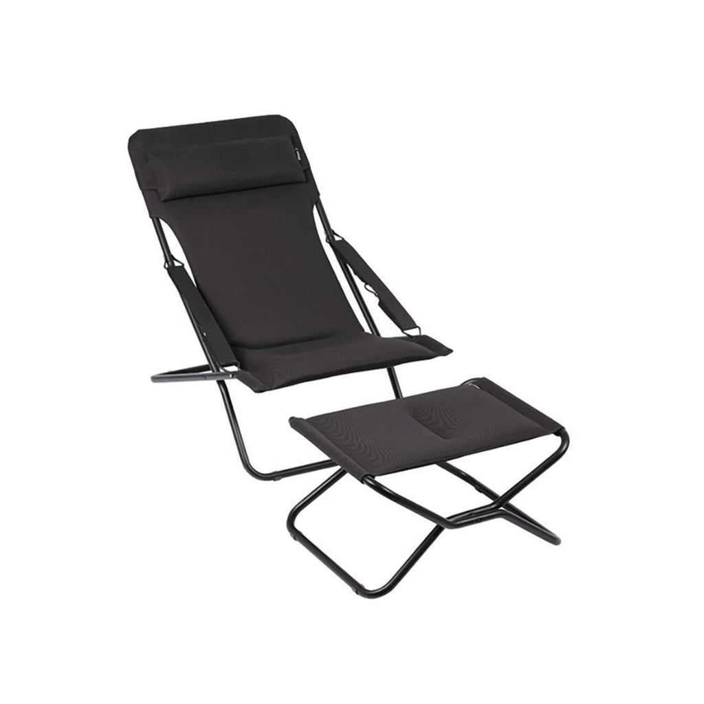 Detalj av stoff og ramme på Hagekrakk Next sammenleggbar stål AirComfort