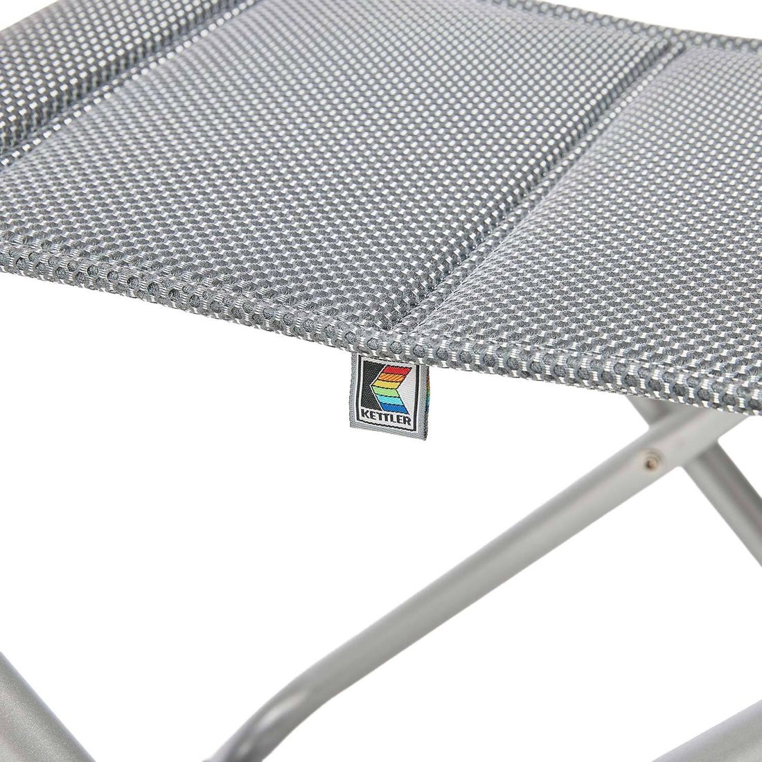 Hagekrakk Slight sammenleggbar aluminium/textilen montert på terrasse