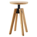 Hagekrakk Spindle teak dreibar Ø37 cm sett forfra