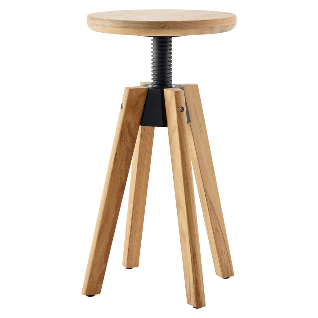 Hagekrakk Spindle teak dreibar Ø37 cm montert i hage