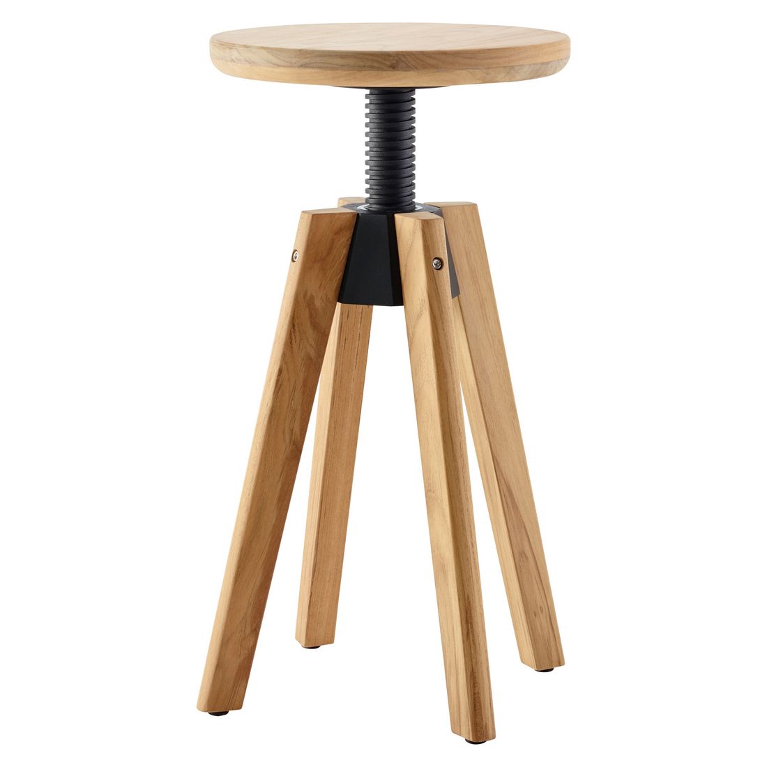 Hagekrakk Spindle teak dreibar Ø37 cm montert i hage