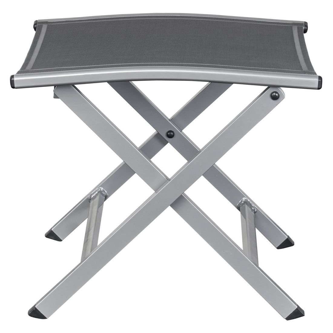 Hagekrakk Unicamo sammenleggbar aluminium/textilen montert på terrasse
