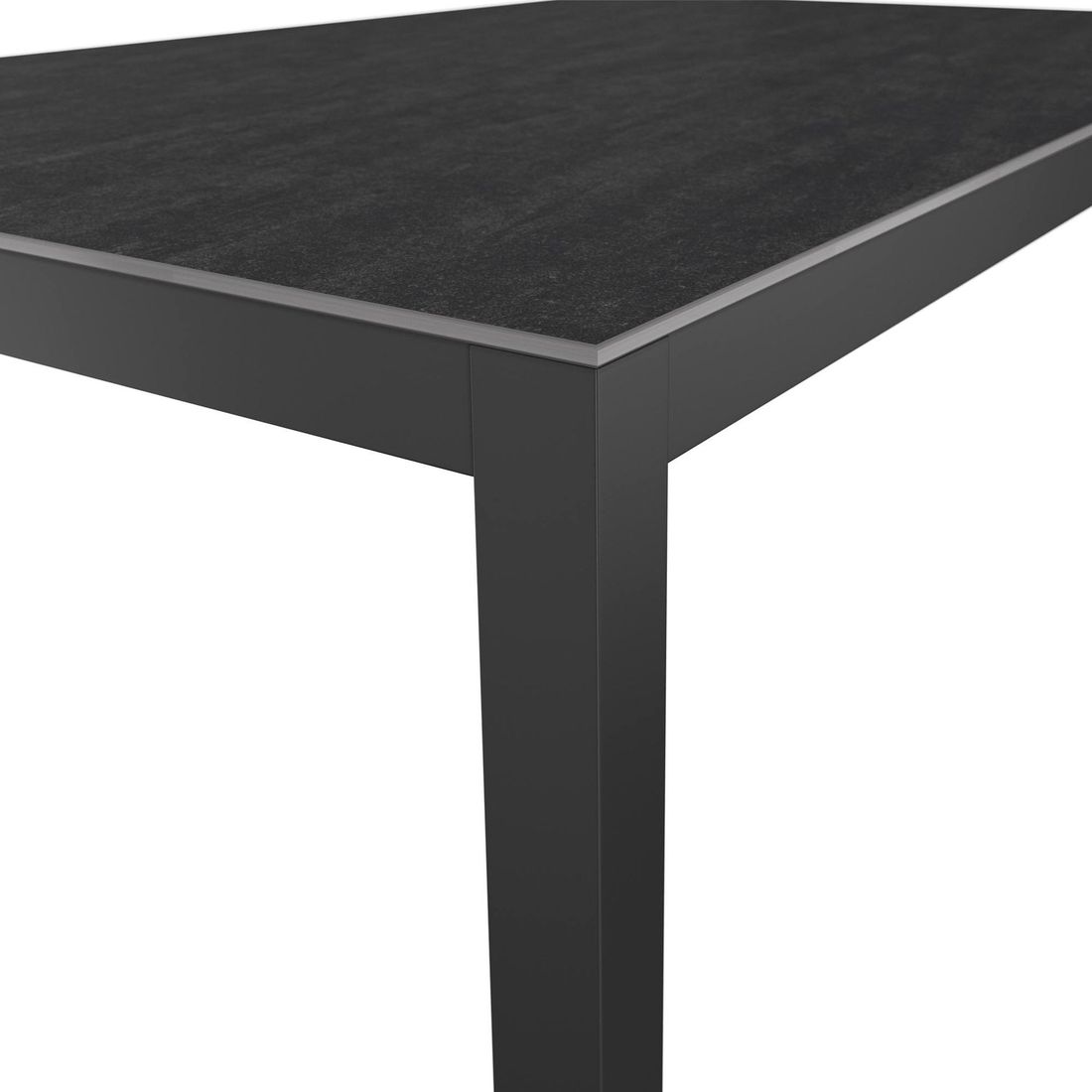 Hagemøbelsett Alex 4 plasser aluminium Dekton bordben detalj
