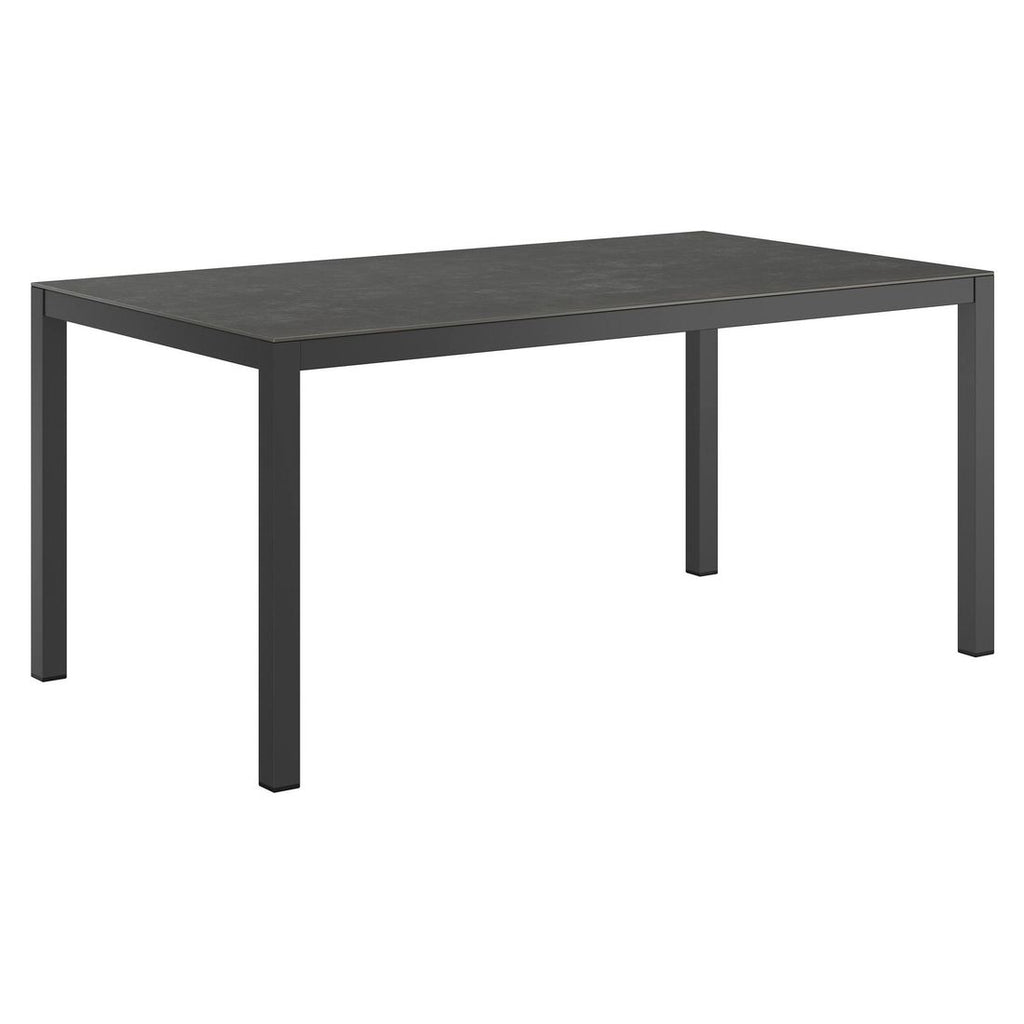 Utsikt over Hagemøbelsett Alex 4 plasser aluminium keramikk 160x90 cm - OUTLIV i hage