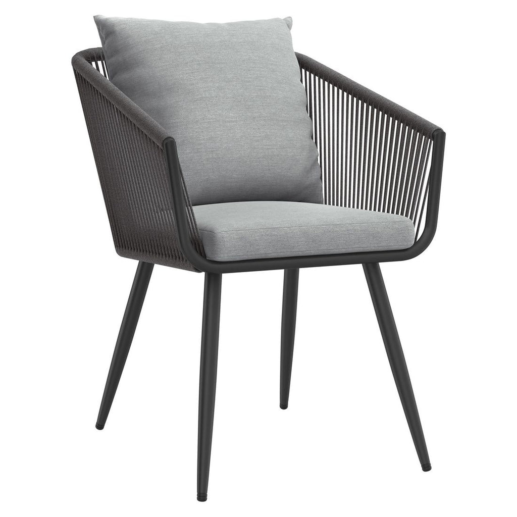 Hagemøbelsett Alex aluminium/Dekton antrasitt - OUTLIV armstøtte detalj