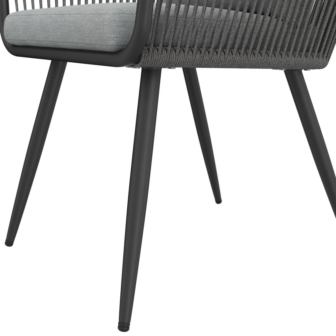 Hagemøbelsett Alex aluminium/Dekton antrasitt - OUTLIV detalj tekstil