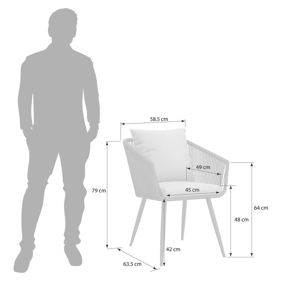Detalj av bordplate på Hagemøbelsett Alex XXL 10 plasser uttrekkbart 200/320 cm - OUTLIV